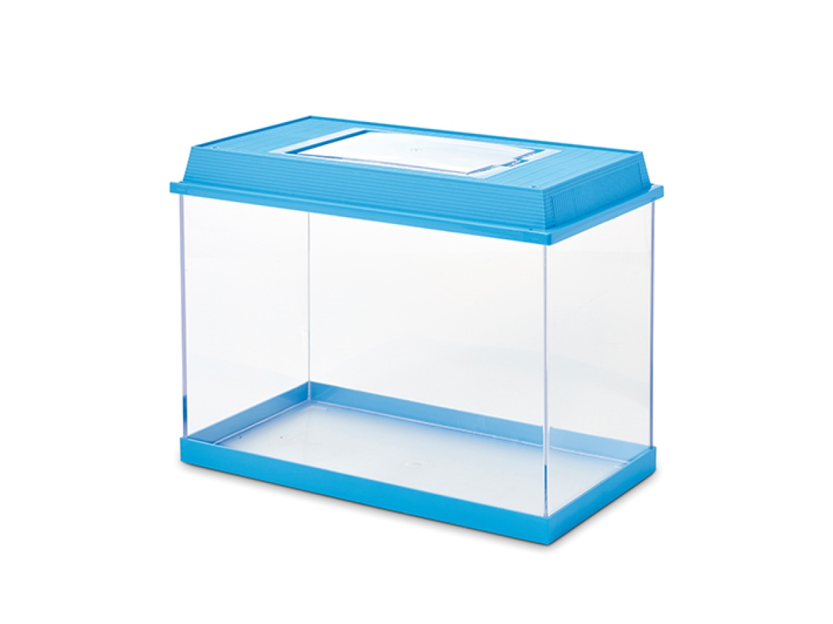 Savic Fauna Box 20 L – transparent plastic terrarium with ventilated lid for small animals.