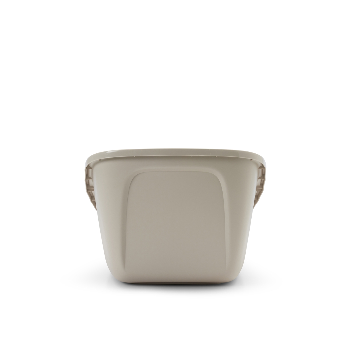 Aseo Giant Mocha – Extra-Large Cat Litter Tray Back view of Savic Aseo Giant Mocha extra-large open cat litter tray with white rim and raised sides