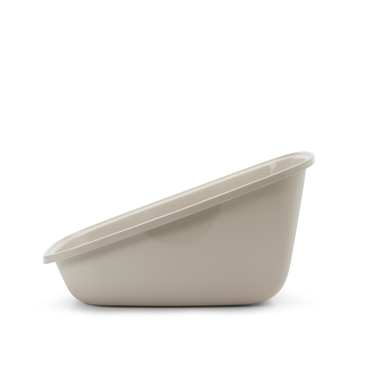 Aseo Giant Mocha – Extra-Large Cat Litter Tray Savic Aseo Giant Mocha extra-large open cat litter tray with white rim and raised sides