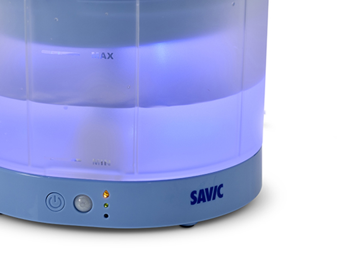 Savic Sensa Water Fountain Blue with translucent water reservoir and LED indicators