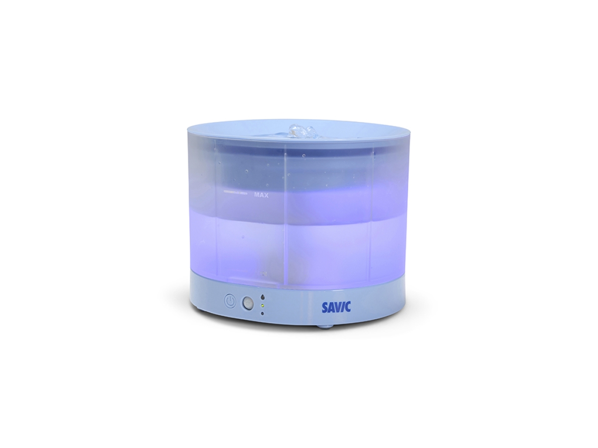 Savic Sensa Water Fountain Blue with translucent water reservoir and LED indicators