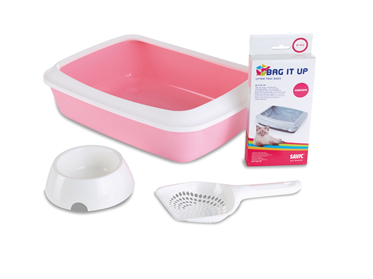 Iriz starter kit litter tray - pink