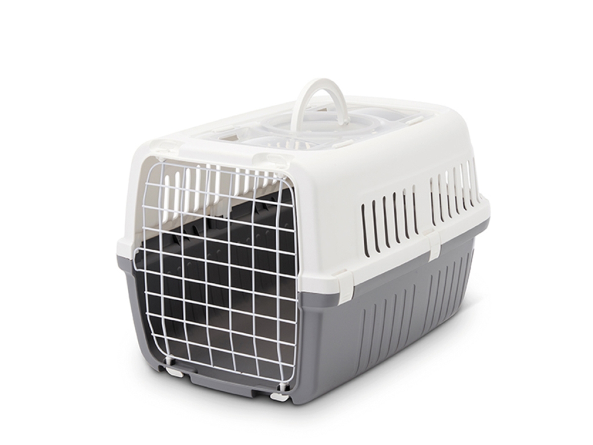 Zephos 2 open pet carrier - grey