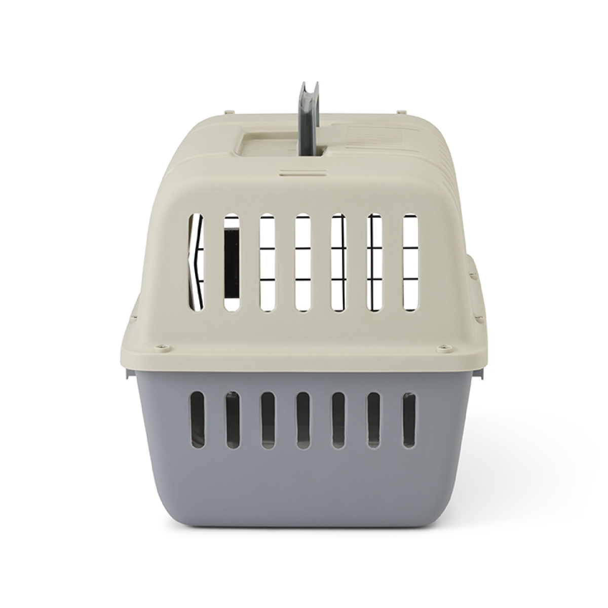 Savic Compass ivory grey pet carrier 46 x 31 x 31 cm for cats and small dogs up to 10 kg with spring-lock door.