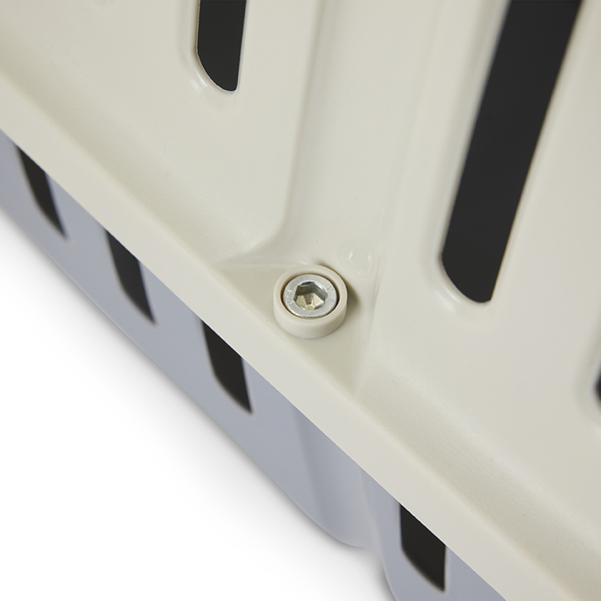 Savic Compass ivory grey pet carrier 46 x 31 x 31 cm for cats and small dogs up to 10 kg with spring-lock door.