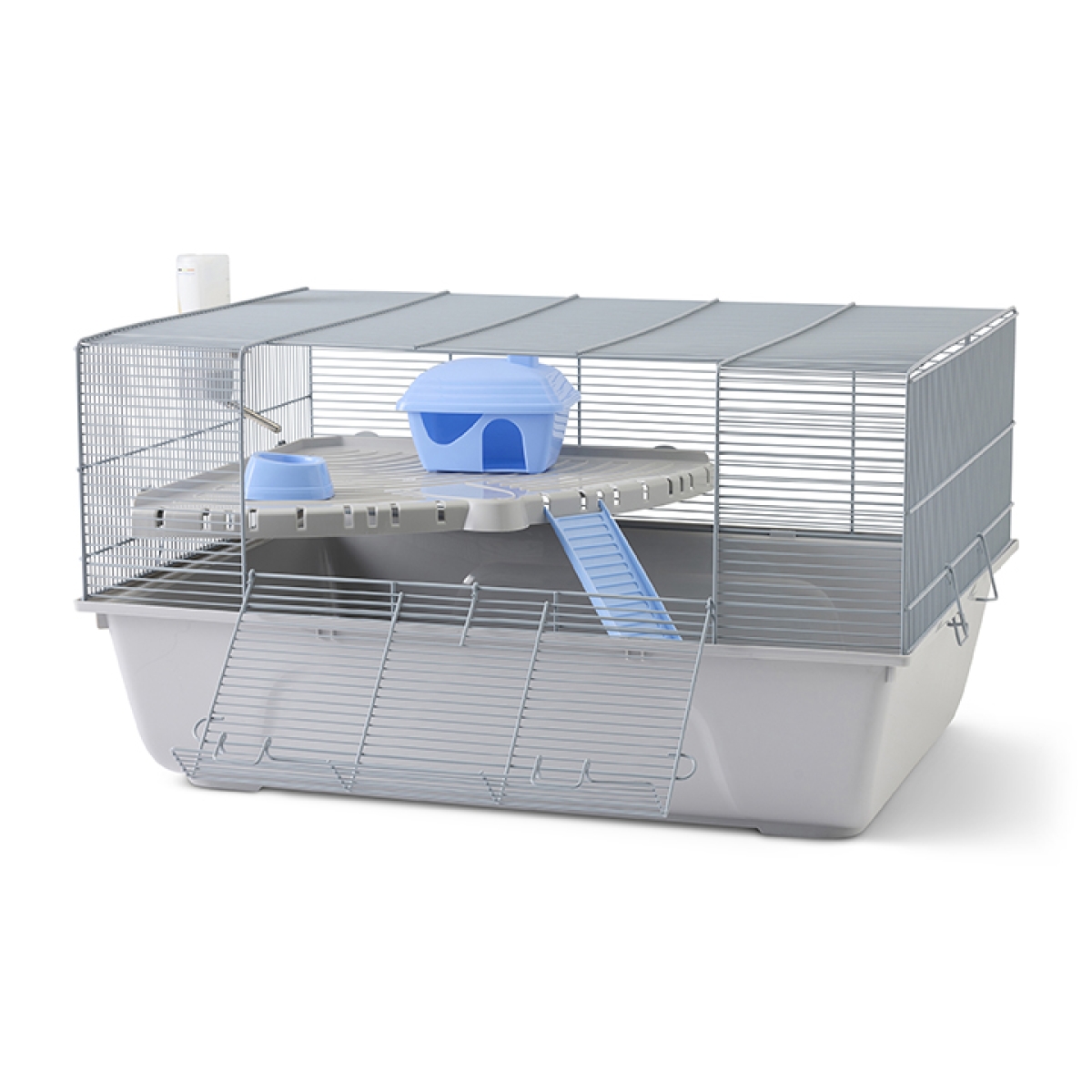 Savic Basil small animal home silver light grey two levels 67.5 x 49 x 37 cm hamsters dwarf hamsters mice.