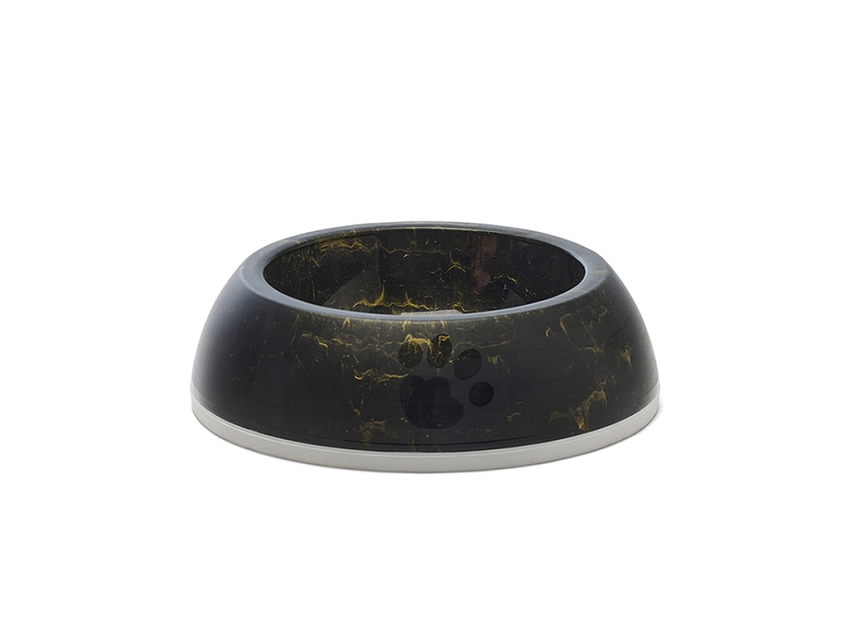 Savic Delice 2 Marble Black Gold 0.6 L feeding and drinking bowl with non-slip rim and marble finish