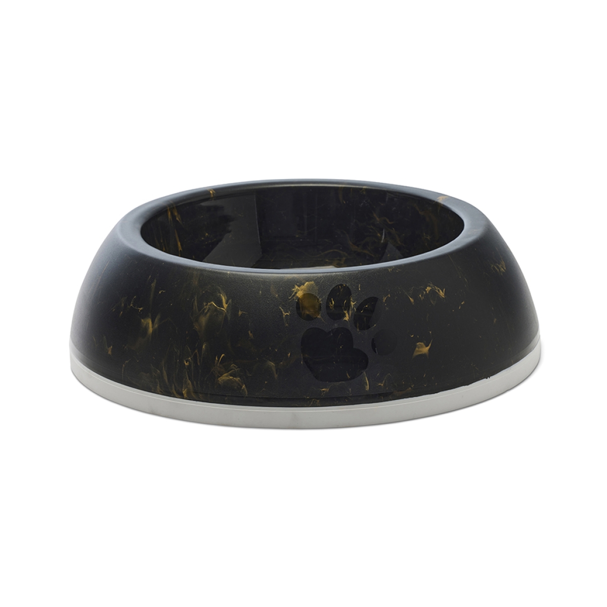 Savic Delice 3 Marble Black Gold 1.2 L feeding and drinking bowl with non-slip rim and marble finish
