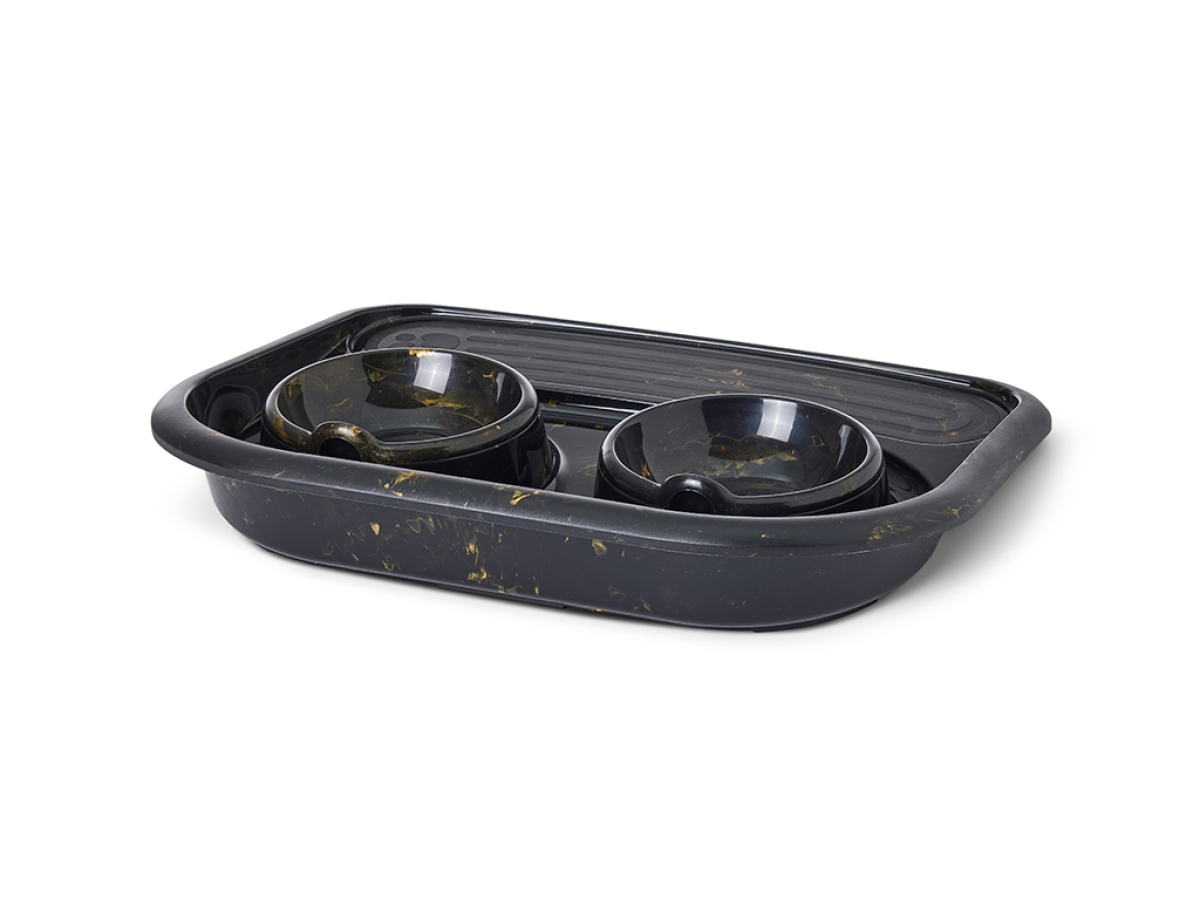 Butler Marble – Luxurious Food Serving Tray for Cats &amp; Small Dogs