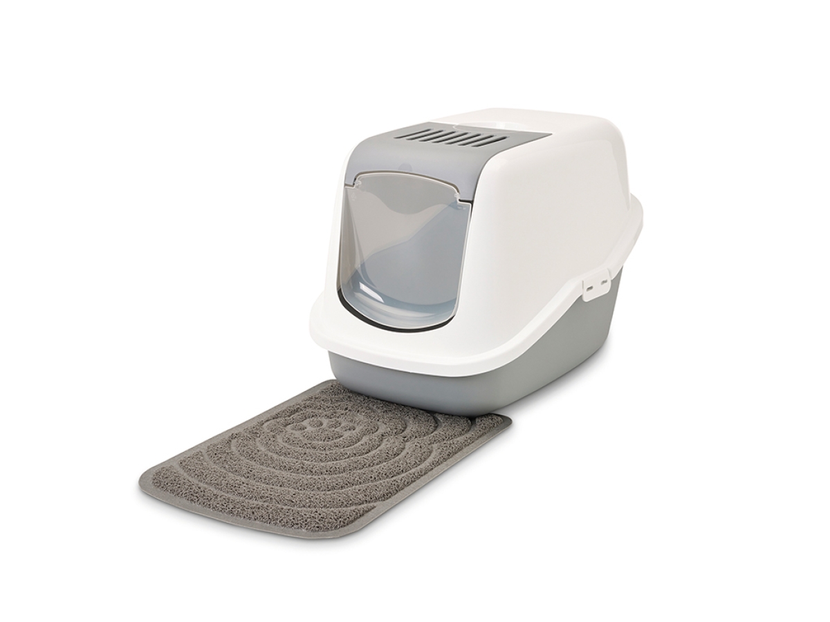 Savic Litter Tray Mat in grey – PVC mat for Nestor cat litter boxes.