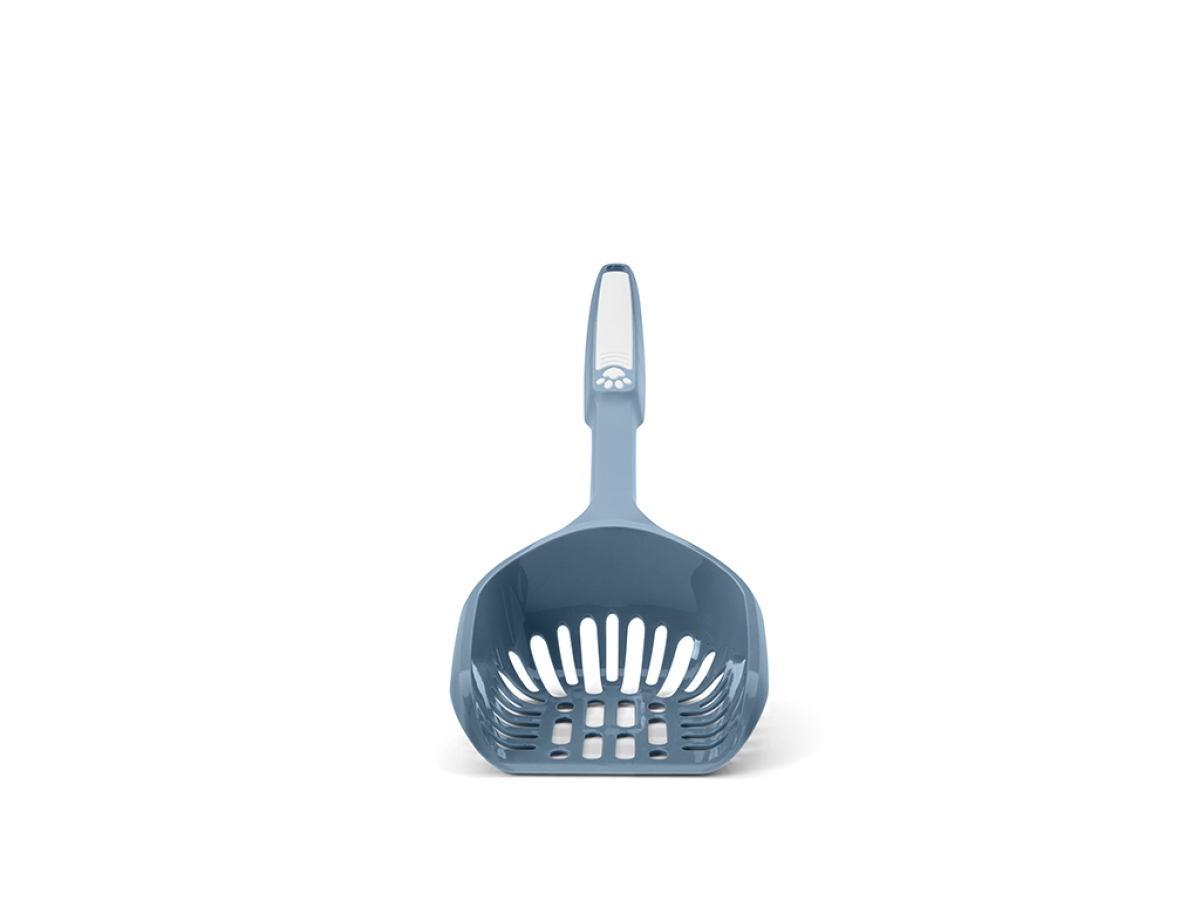 Mega-Loo Cat Litter Scoop in Bluestone | Ergonomic and Efficient Cleaning
