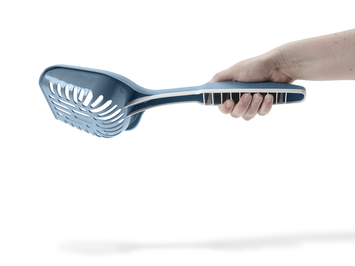 Mega-Loo Cat Litter Scoop in Bluestone | Ergonomic and Efficient Cleaning