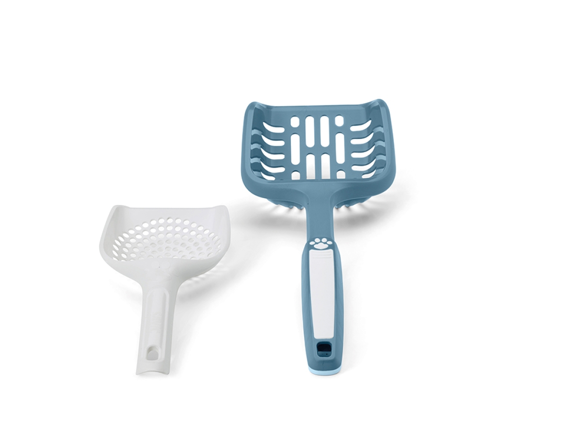 Mega-Loo Cat Litter Scoop in Bluestone | Ergonomic and Efficient Cleaning