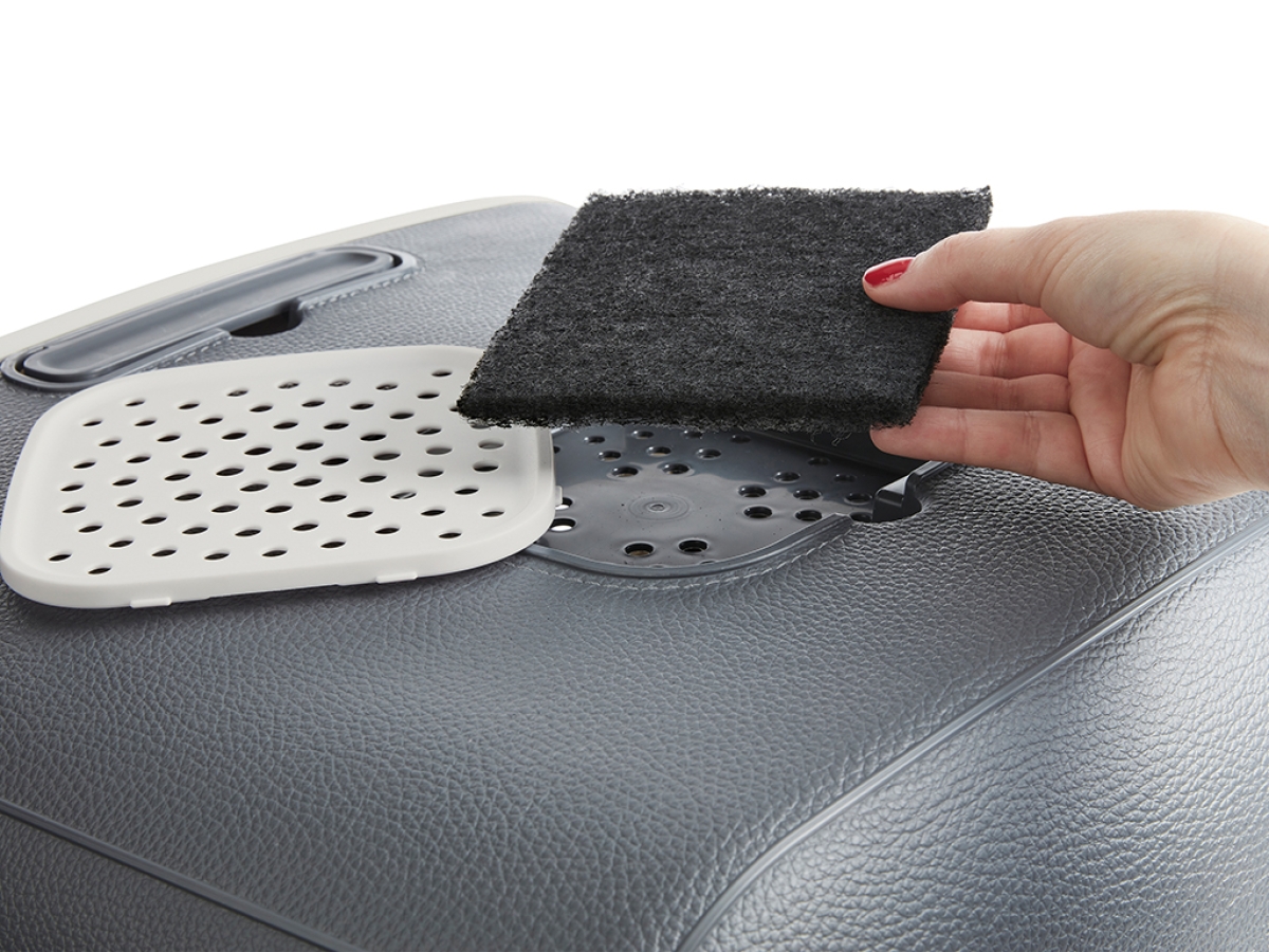 2062 0048 Mira detail 5 Mira de Luxe Toilet Home - Anthracite | Elegant toilet home