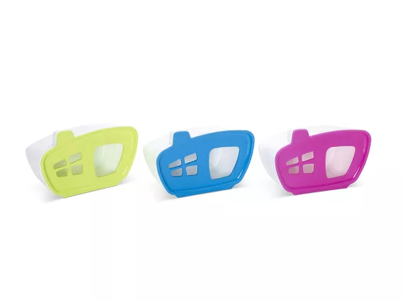Pebble small animal hideaway with a removable front panel, modern design, and non-toxic plastic construction for a safe and comfortable pet space.